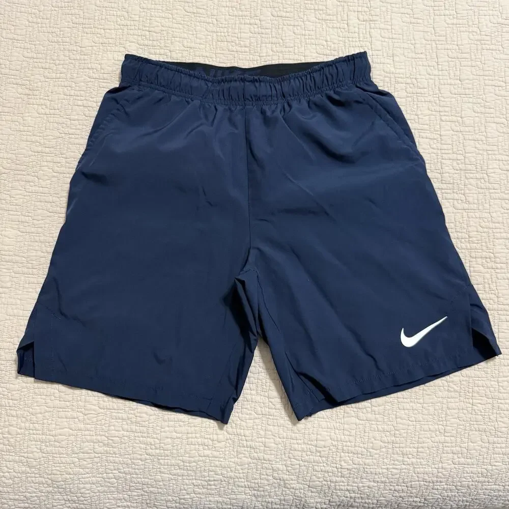 Nike Blue Training Flex Shorts Pockets Size Medium CU4945-451